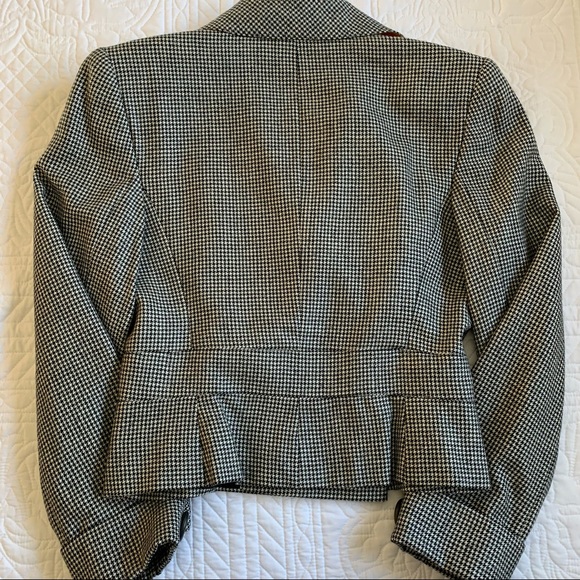 Valentino Miss V Double Breasted Houndstooth Two-Piece Suit Black/White Size 10 - Picture 15 of 16